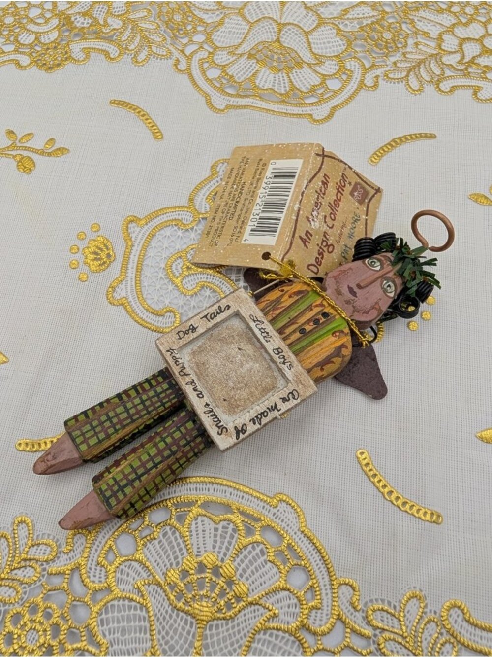 Russ Patina Moore Berrie Angel Little boys are made of.. Vintage Folk Art Rustic